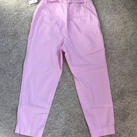 NWT Gap High-rise Pink Paperbag Khakis - Picture 2 of 7